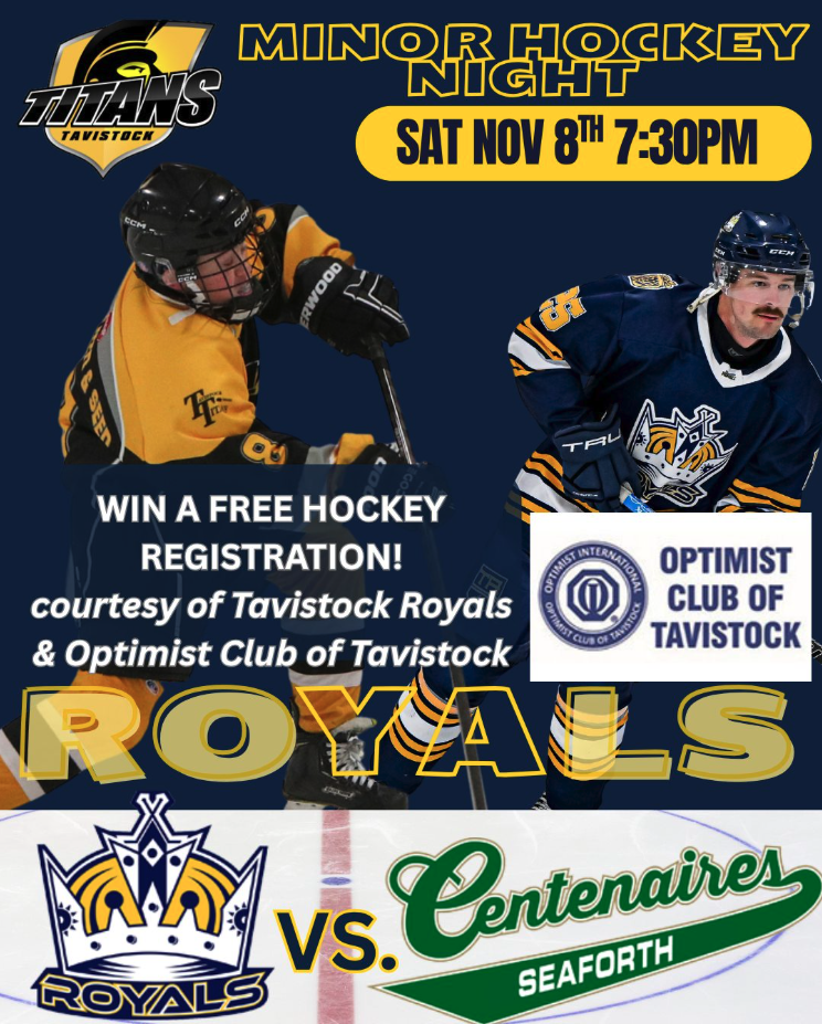Tavistock Royals Minor Hockey Night